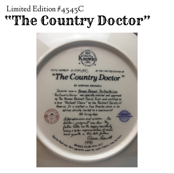 LIMITED EDITION “THE COUNTRY DOCTOR” Collectors - Picture 5 of 5
